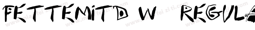 FetteMitD W03 Regula字体转换
